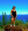 Hiking the Kalalau Trail, next to the Na Pali Coast, Kauai, Hawaii